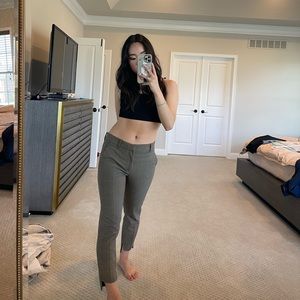 Zara plaid ankle trousers